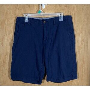 Lucky Brand Men's Sz 32 Shorts 9" Linen Blend Casual Gauzy Beachy Blue Pockets